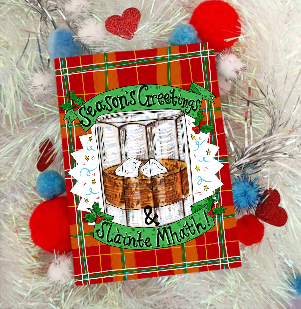 Season’s Greetings and Slainte Mhath Scottish Christmas Card