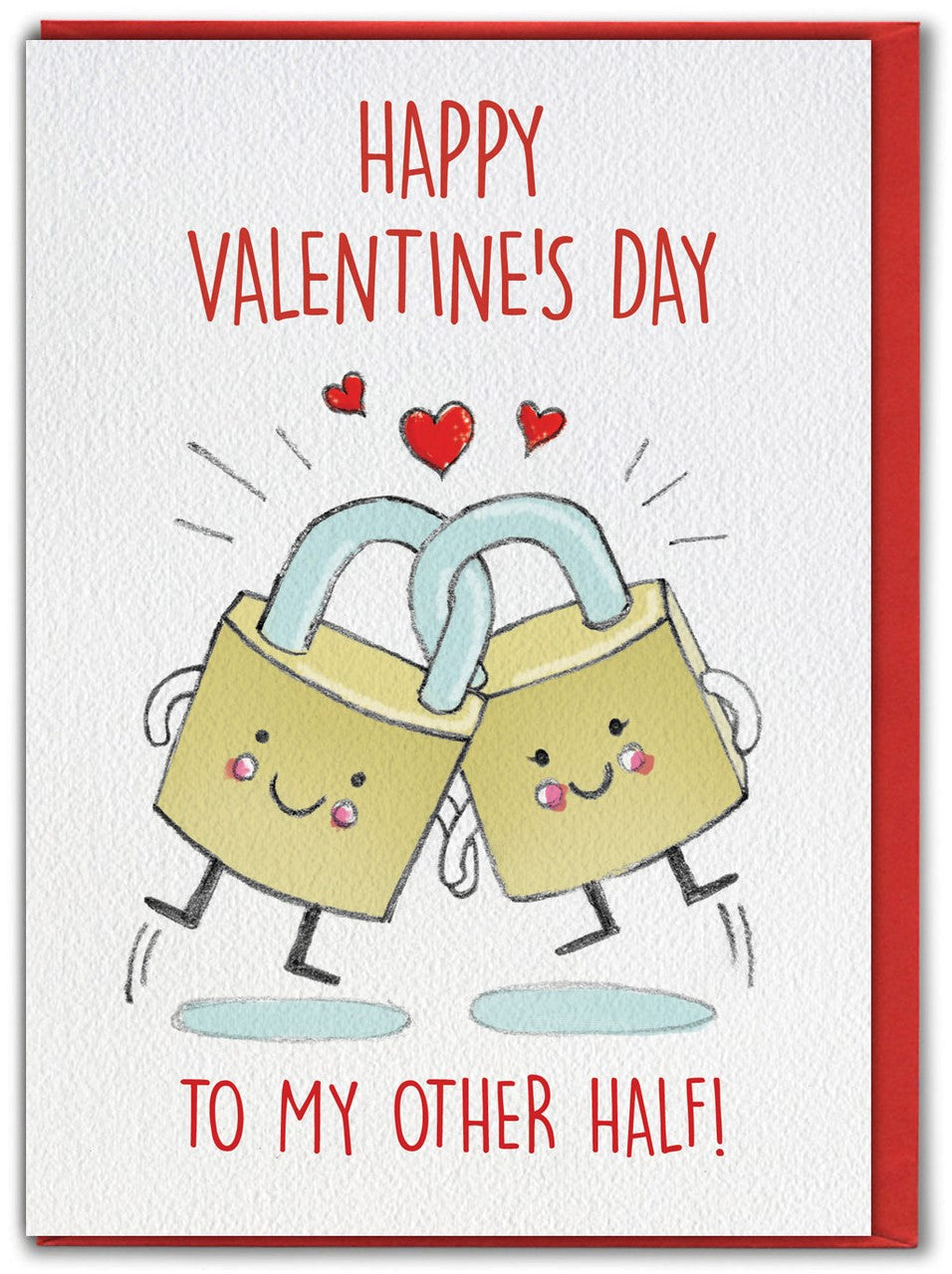 To My Other Half Padlocks Valentine Card by penny black